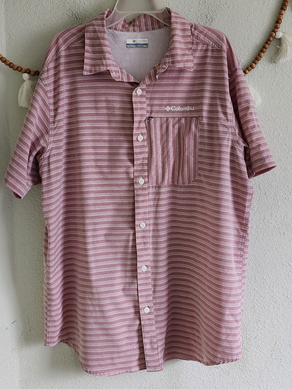 Columbia Outdoors Striped Button Up Shirt